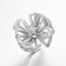 &quot;Lotus&quot; 925 Sterling Silver CZ Art Deco Cincin Hadiah Hari Ibu